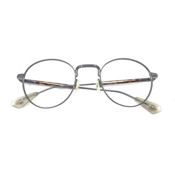 Zac Posen Leland GM Gunmetal Brown Round Eyeglasses Frames 48-21 135 Men Women - Picture 12 of 12